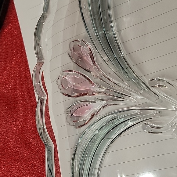 Mikasa crystal tulip platter - Picture 5 of 5